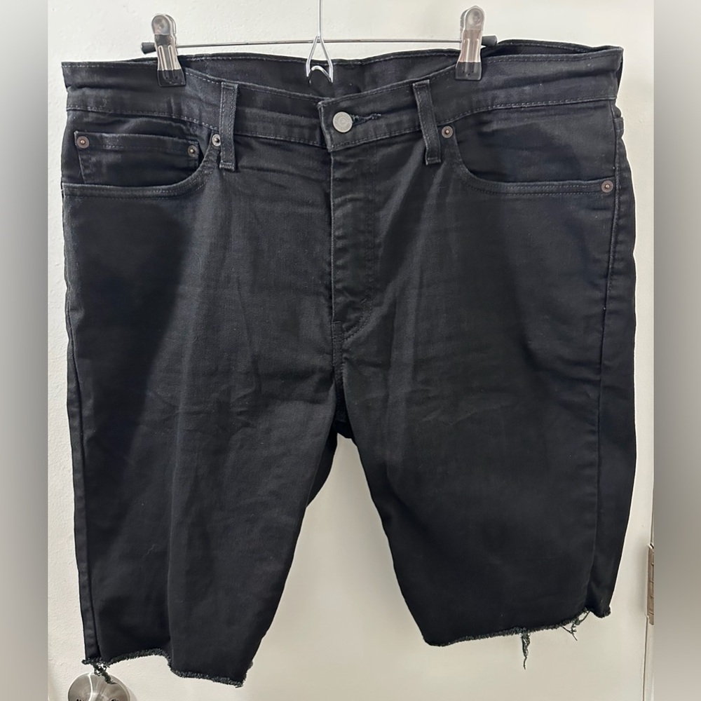 Levi’s cutoff 511 Black Denim Shorts Jorts